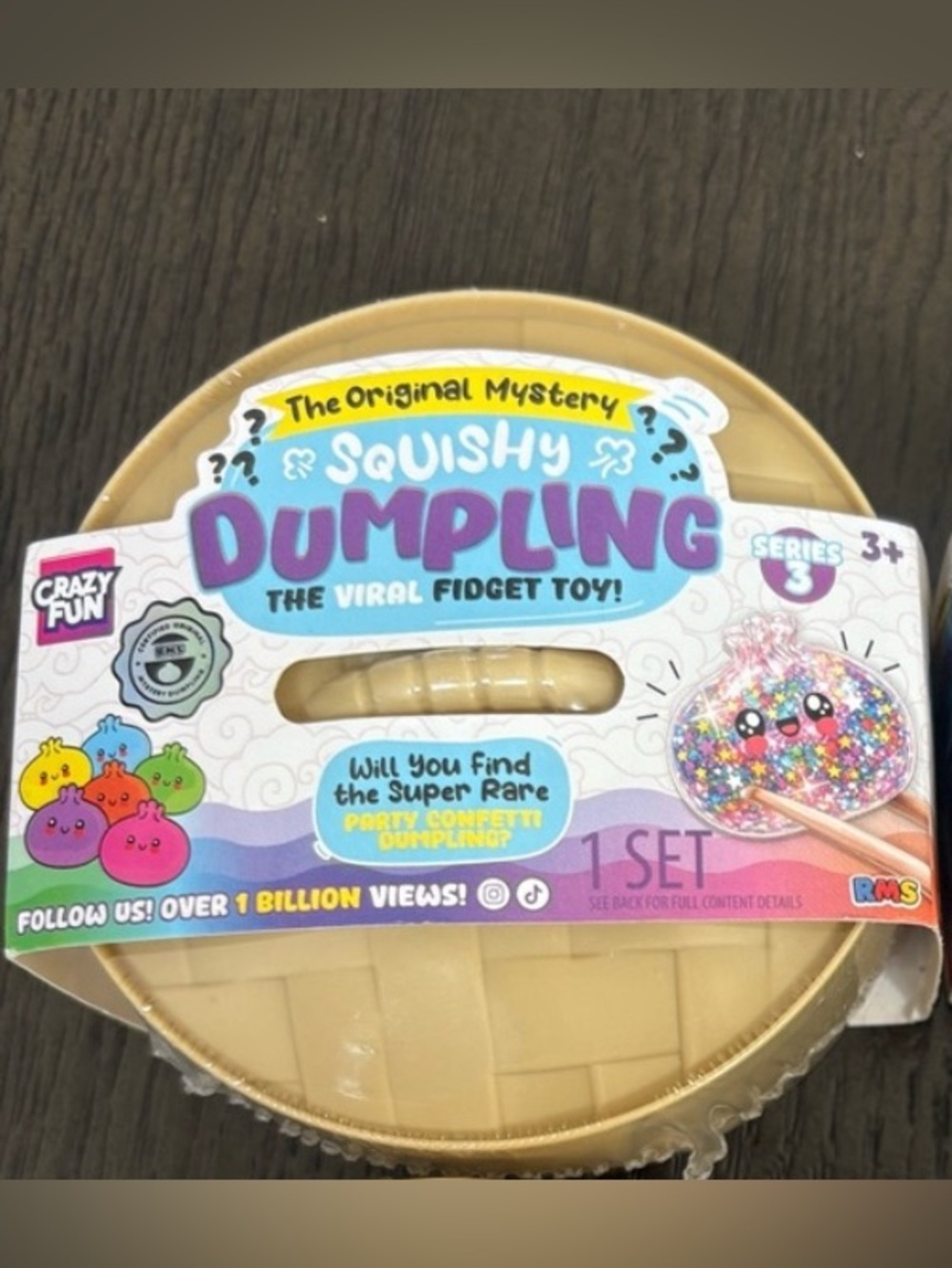 NEW Squishy Dumpling Kids Toy - original RMS nwt fidget 1 pieces series 3
